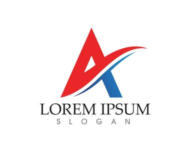 Bir Harf Logosu İş Şablonu Vektör simgesi