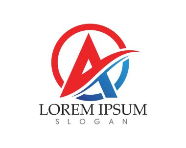 Bir Harf Logosu İş Şablonu Vektör simgesi