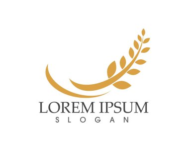 yemek yemek logo ve sembolleri şablon simgeler pirinç