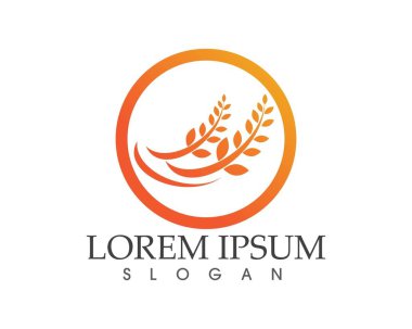 yemek yemek logo ve sembolleri şablon simgeler pirinç