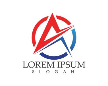 Bir Harf Logosu İş Şablonu Vektör simgesi