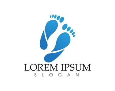 Ayak baskı sağlık doğa logo ve sembolleri app