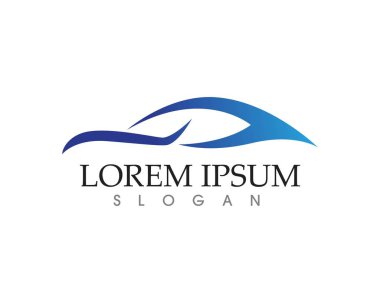 Araba siluet logo vektör