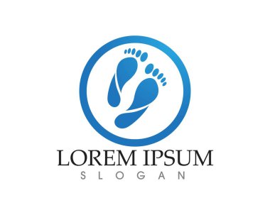 Ayak baskı sağlık doğa logo ve sembolleri app