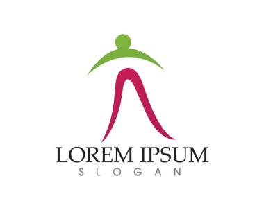 Sağlık başarısı insanlar logoyu ve sembolleri önemser