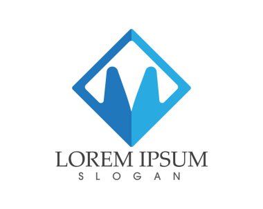 İş Finans logo ve sembolleri konsept illüstrasyon vektör