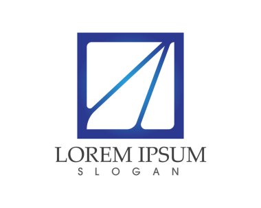 İş Finans logo ve sembolleri konsept illüstrasyon vektör