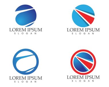 İş Finans logo ve sembolleri konsept illüstrasyon vektör