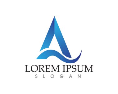 Bir Harf Logosu İş Şablonu Vektör simgesi