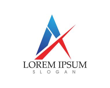 Bir Harf Logosu İş Şablonu Vektör simgesi