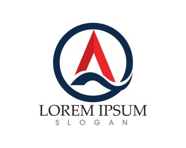 Bir Harf Logosu İş Şablonu Vektör simgesi