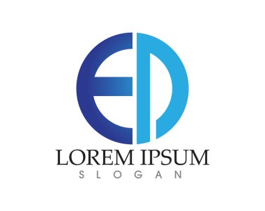 Ed Logo ve simgeleri simgeleri şablonu 