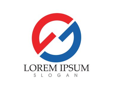 S harfli şirket logosu tasarım vektörü
