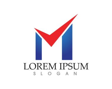M harfi vektör simgeleri böyle logolar