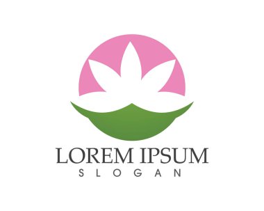 yaprak yeşil doğa logo ve sembol şablon vektör 