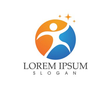İnsanlar başarıyı önemser sağlık logosu simgeleri