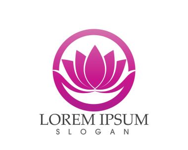 Vektör - Lotus çiçek işareti sağlık, Spa ve Yoga için. Vektör Il