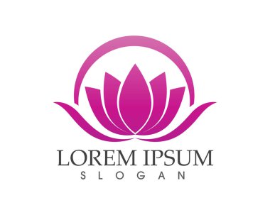 Vektör - Lotus çiçek işareti sağlık, Spa ve Yoga için. Vektör Il