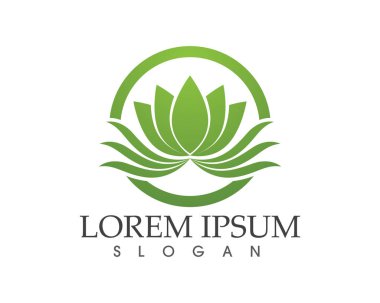 Vektör - Lotus çiçek işareti sağlık, Spa ve Yoga için. Vektör Il