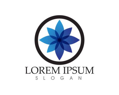 yaprak yeşil doğa logo ve sembol şablon vektör 