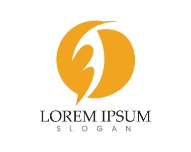 C Harfi Logo Şablon Tasarım Vektörü