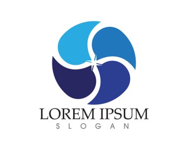 Dalgalar plaj logosu ve semboller simge uygulaması