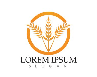 yemek yemek logo ve sembolleri şablon simgeler pirinç