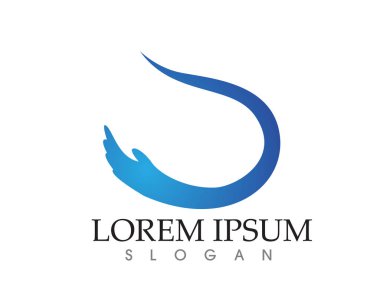 El yardım logosu ve semboller şablon uygulamaları