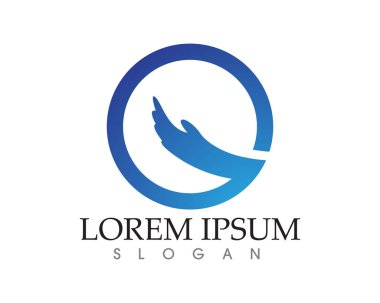 El yardım logosu ve semboller şablon uygulamaları