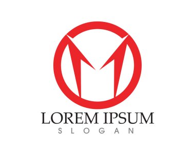 M harfi vektör simgeleri böyle logolar