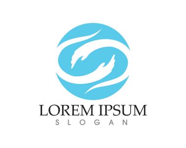 El yardım logosu ve semboller şablon uygulamaları