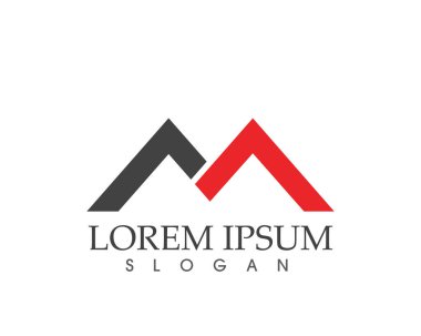 M harfi vektör simgeleri böyle logolar