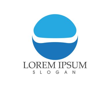 Su doğa logo ve sembolleri şablon simgeler app