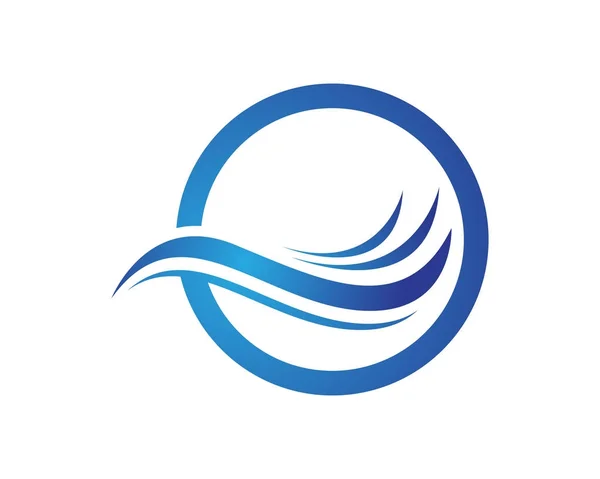 Waves praia logotipo e símbolos modelo ícones app — Vetor de Stock