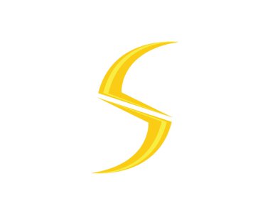 Vektör yıldırım simgesi logo ve sembolleri şablonu
