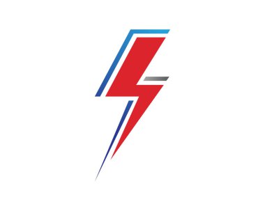 Vektör yıldırım simgesi logo ve sembolleri şablonu