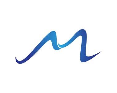 M harfi vektör simgeleri bu tür logo şablonları