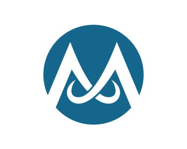 M harfi vektör simgeleri bu tür logo şablonları