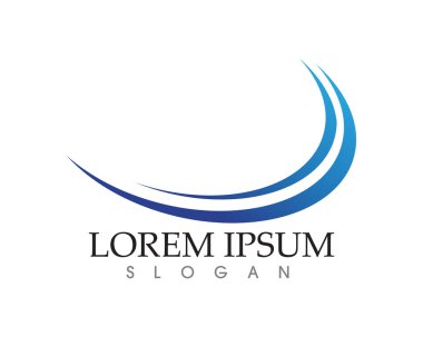 Dalgalar plaj logosu ve semboller simge uygulaması