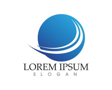 Dalgalar plaj logosu ve semboller simge uygulaması