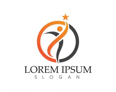 Başarılı insanlar star logosu ve sembolleri