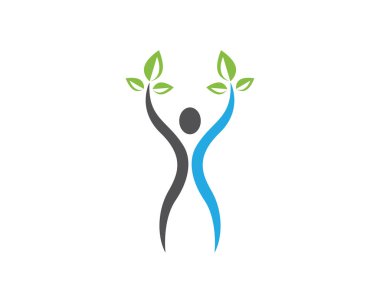 İnsanlar başarıyı önemser sağlık logosu simgeleri