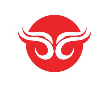 Boğa boynuzu logosu ve semboller simge uygulaması