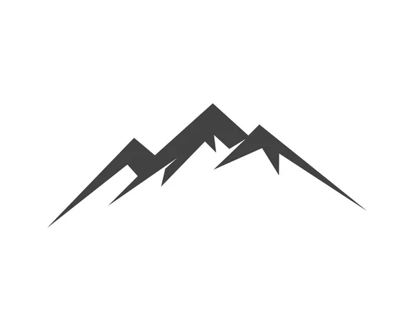 Ορεινή φύση τοπίο λογότυπο και σύμβολα εικονίδια πρότυπο — Διανυσματικό Αρχείο