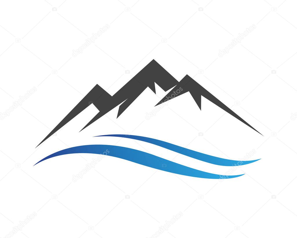 Mountain nature landscape  logo and symbols  icons templat