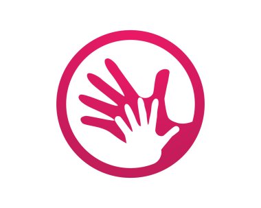 El yardım logosu ve semboller şablon uygulamaları