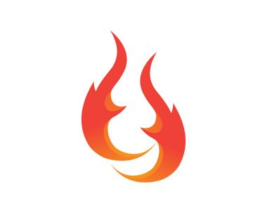 Doğa logosunu ve sembol şablonlarını ateşle