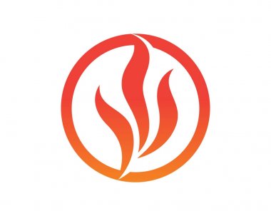 Doğa logosunu ve sembol şablonlarını ateşle