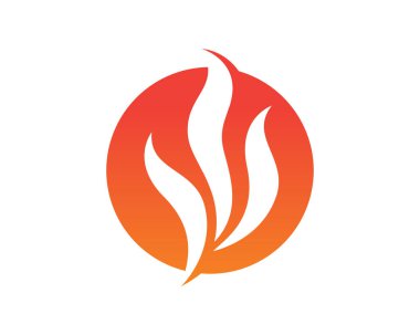 Doğa logosunu ve sembol şablonlarını ateşle