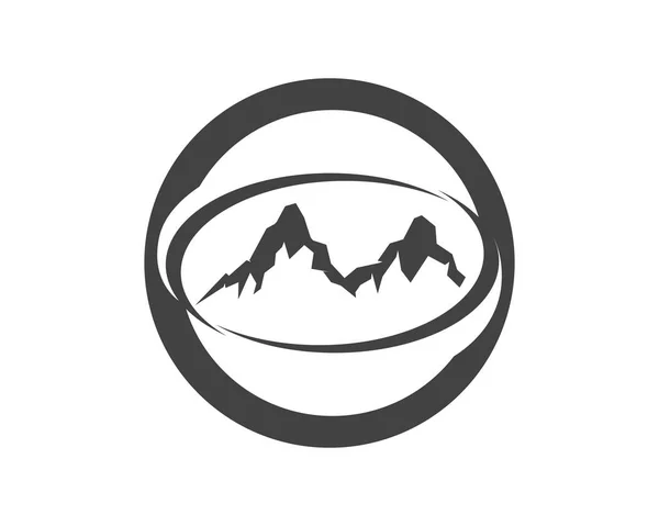 Vector de plantilla de negocio de logotipo de montaña — Archivo Imágenes Vectoriales